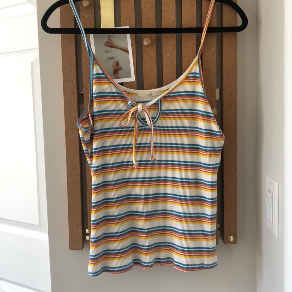 Multicolor stripe top